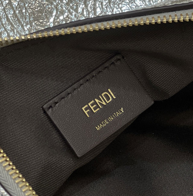 Fendi original calfskin medium fendigraphy bag 8BR799 silver