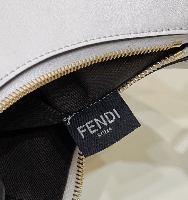 Fendi original calfskin small fendigraphy bag 8BR798 white