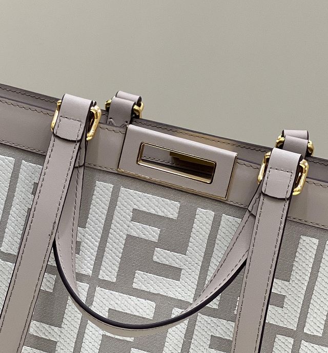 Fendi original canvas large X-Tote bag 8BH374 grey