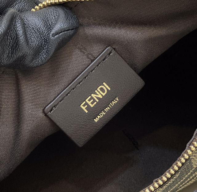 Fendi original fabric medium fendigraphy bag 8BR799 dark coffee