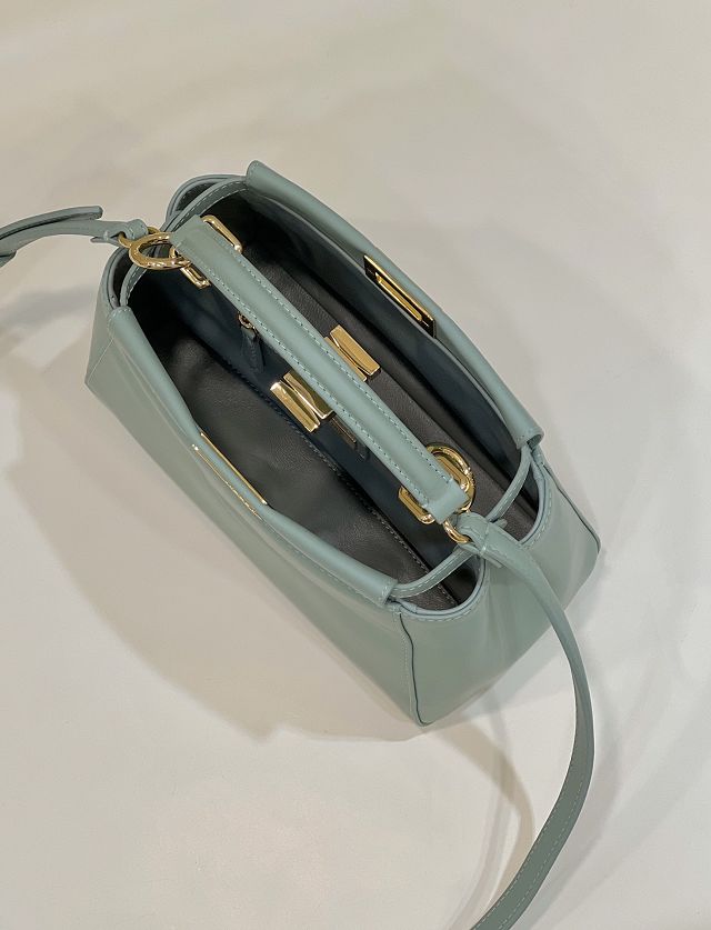 Fendi original lambskin small peekaboo bag 8BN244 mint green