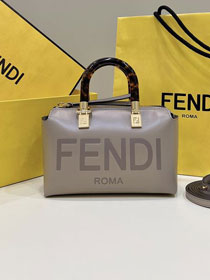 Fendi original calfskin mini by the way boston bag 8BS067 grey