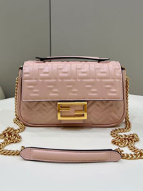 Fendi original lambskin chain baguette bag 8BR793 pink