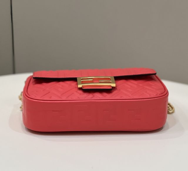 Fendi original lambskin chain baguette bag 8BR793 red