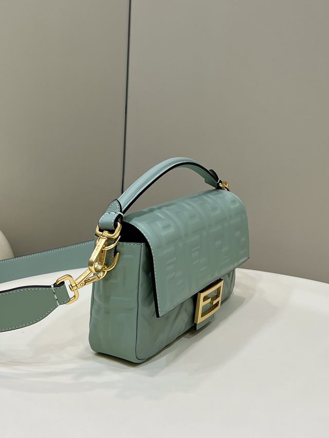 Fendi original lambskin medium baguette bag 8BR600 mint green