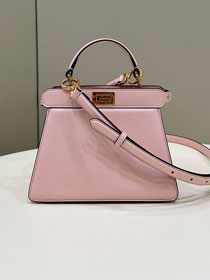 Fendi original lambskin mini peekaboo ISeeU bag 8BN335 pink