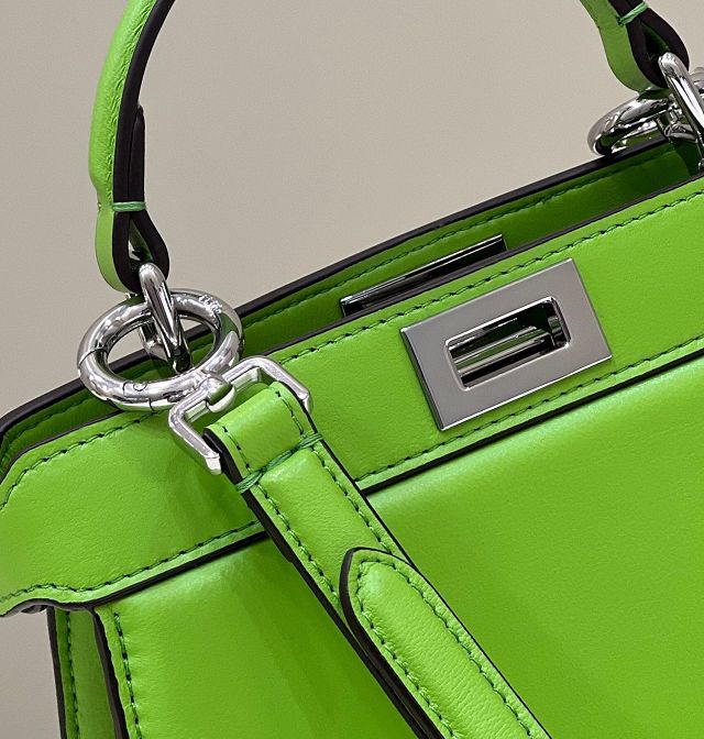 Fendi original lambskin mini peekaboo ISeeU bag 8BN335 green