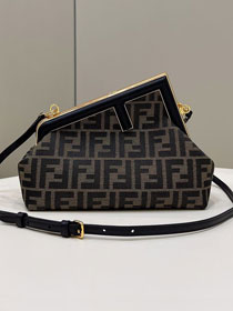 Fendi original fabric small first bag 8BP129 black