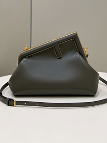 Fendi original lambskin small first bag 8BP129 green