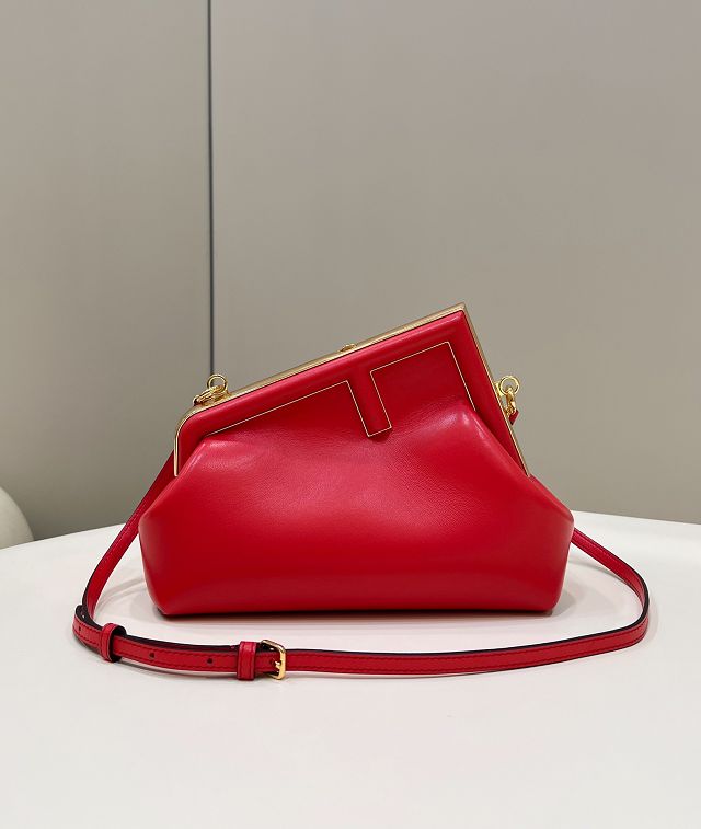 Fendi original lambskin small first bag 8BP129 red