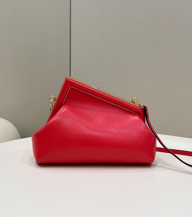 Fendi original lambskin small first bag 8BP129 red