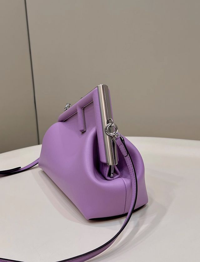 Fendi original lambskin small first bag 8BP129 purple