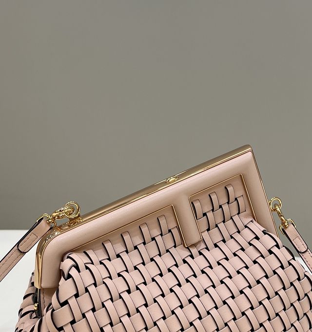 Fendi original calfskin small first bag 8BP129 light pink