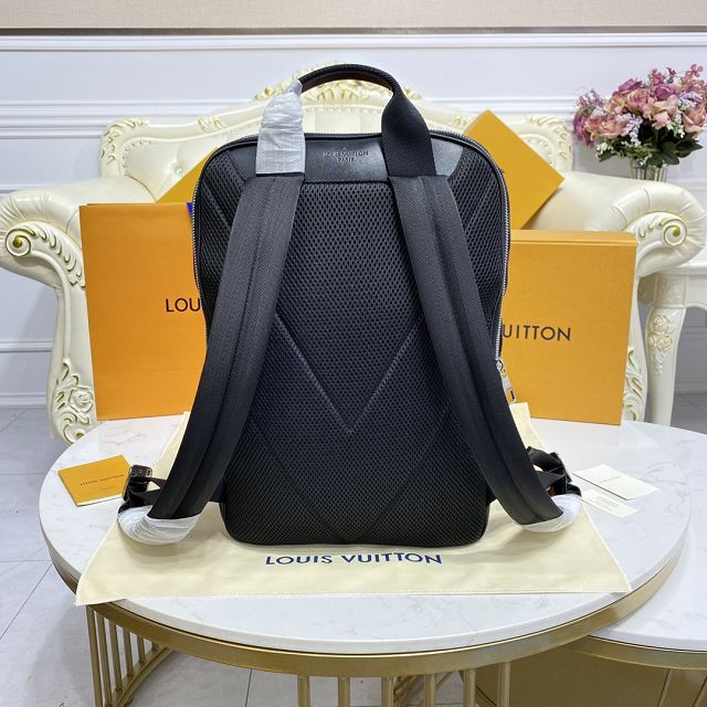 Louis vuitton original damier graphite michael backpack N45279 black