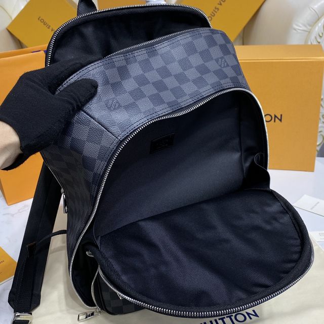 Louis vuitton original damier graphite michael backpack N45279 black