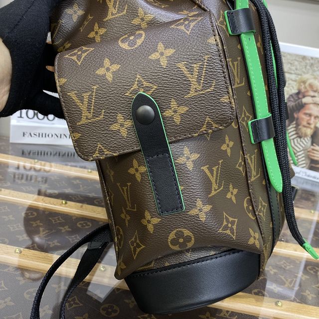 Louis vuitton original monogram canvas christopher backpack M46272 green