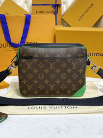 Louis vuitton original monogram canvas trio messenger bag M46266 green