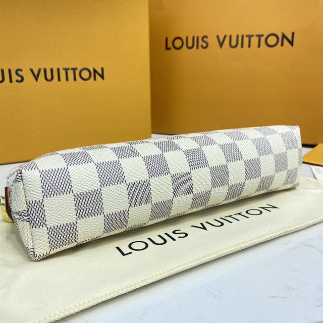 Louis vuitton original damier azur large cosmetic pouch N23346