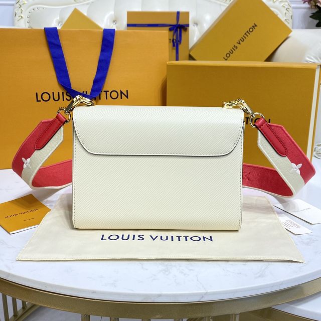 Louis vuitton original epi leather twist mm M20681 white