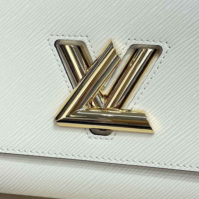 Louis vuitton original epi leather twist mm M20681 white