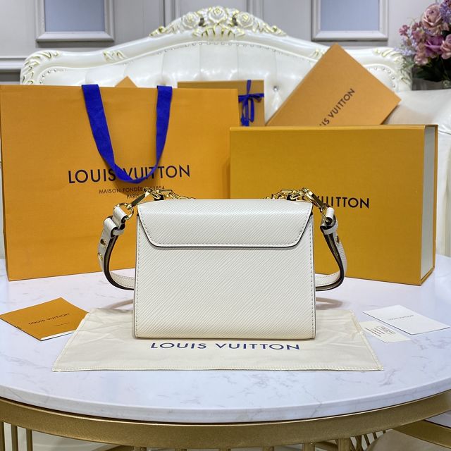 Louis vuitton original epi leather twist pm M20840 white