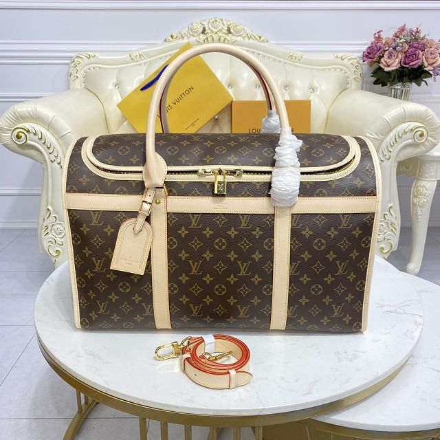 Louis vuitton original monogram canvas large dog carrier 50 M42021