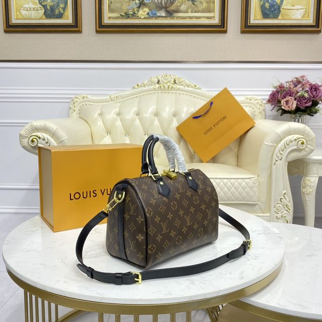 Louis vuitton original monogram canvas speedy 25 M41113 black