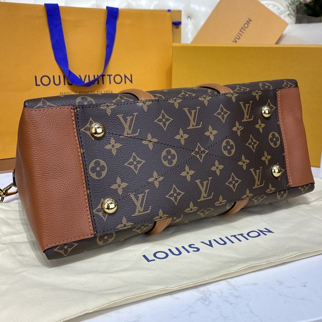 Louis vuitton original monogram soufflot handbag mm M44817 caramel