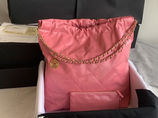 CC original calfskin 22 large handbag AS3262 pink