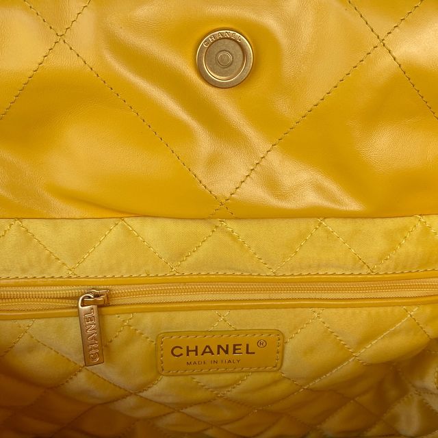 CC original calfskin 22 medium handbag AS3261 yellow