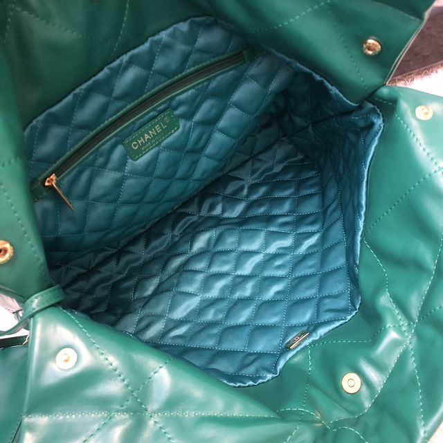 CC original calfskin 22 small handbag AS3260 emerald green