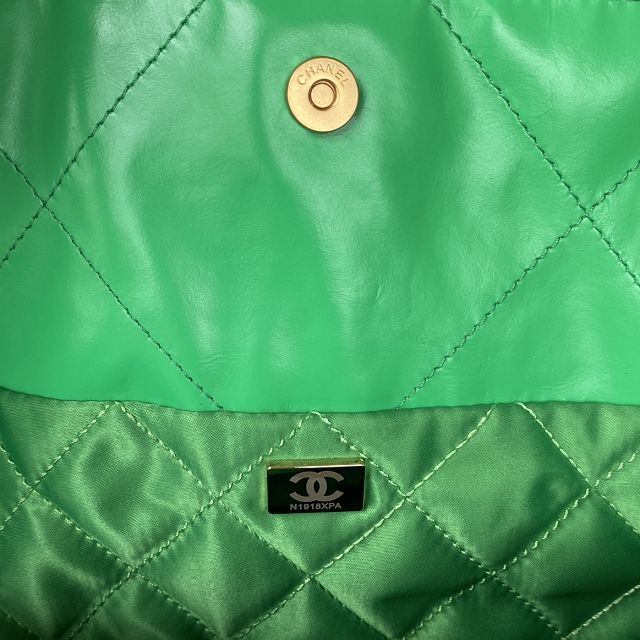  CC original calfskin 22 small handbag AS3260 green