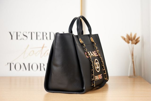 CC original calfskin large shopping bag A66941 black