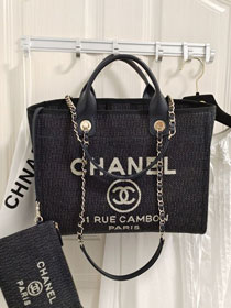 CC original mixed fibers small shopping bag AS3257 black