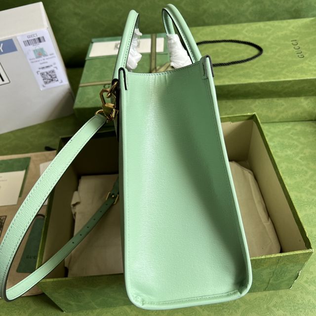 2022 GG original calfskin tote bag 659983 green