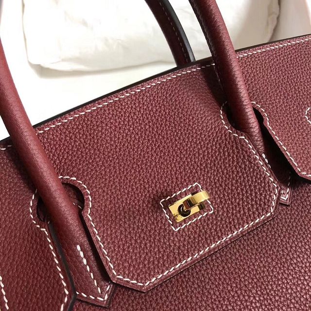 Hermes original togo leather birkin 35 bag H35-1 bordeaux