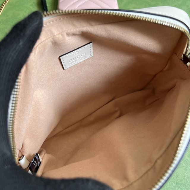 2022 GG original matelasse leather multi-use mini bag 699758 white