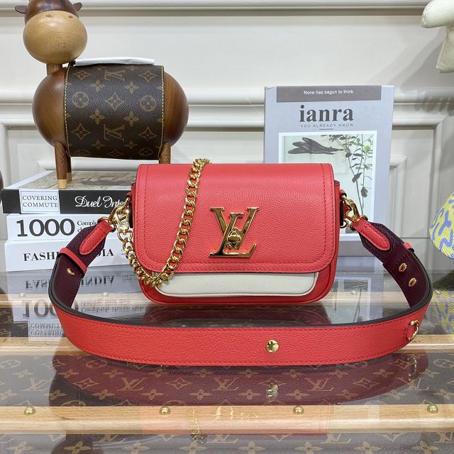 Louis vuitton original calfskin lockme tender bag M20614 red