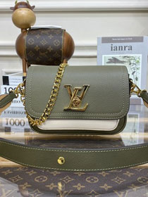 Louis vuitton original calfskin lockme tender bag M59731 green