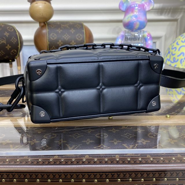 2022 Louis vuitton original calfskin mini soft trunk M81611 black