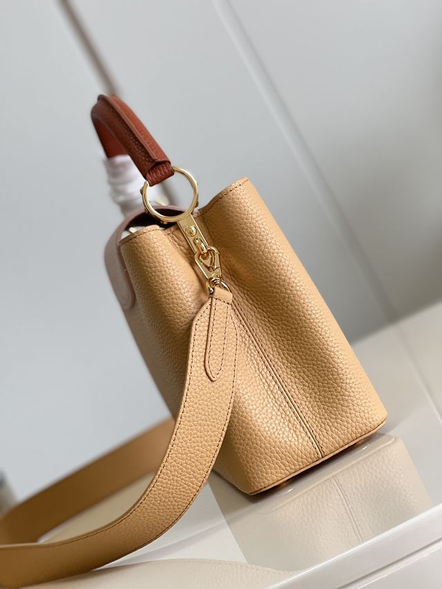 Louis vuitton original calfskin capucines mm handbag M59883 light brown