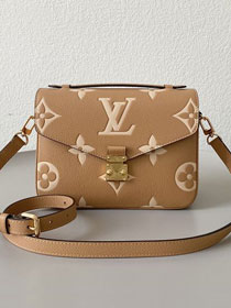 Louis vuitton original calfskin pochette metis M45773 arizona beige