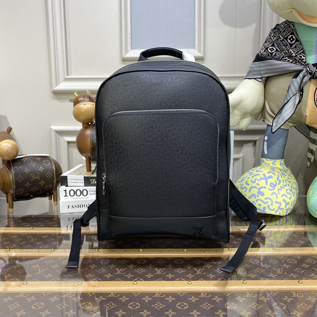 Louis vuitton original taiga leather adrian backpack M30857 black