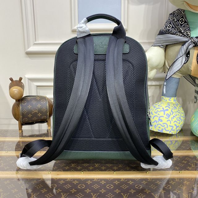 Louis vuitton original taiga leather adrian backpack M30857 green