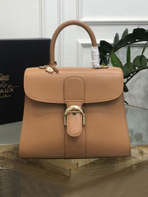 Delvaux original box calfskin brillant bag MM AA0555 brown