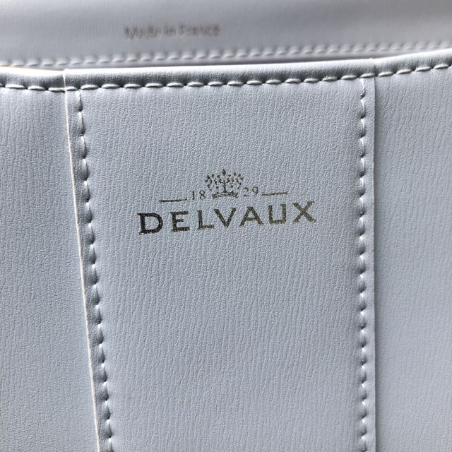 Delvaux original box calfskin brillant bag MM AA0555 ice blue