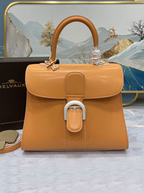 Delvaux original box calfskin brillant bag MM AA0555 orange