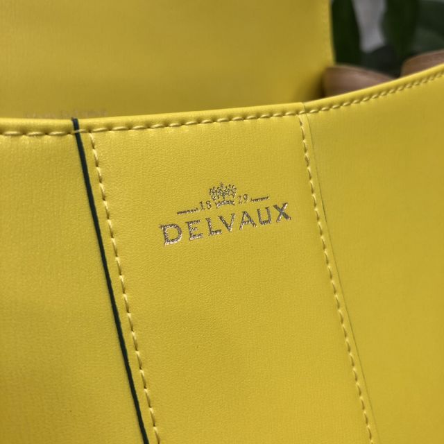 Delvaux original box calfskin brillant bag MM AA0555 yellow