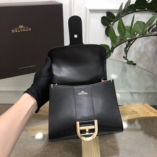 Delvaux original box calfskin brillant mini bag AA0406 black