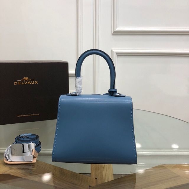 Delvaux original box calfskin brillant mini bag AA0406 blue